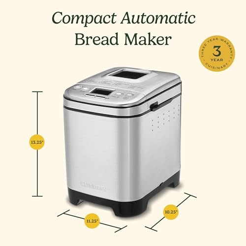 2LB Stainless Steel Bread Maker Machine with 12 Programs