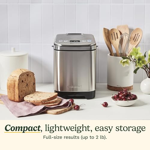2LB Stainless Steel Bread Maker Machine with 12 Programs