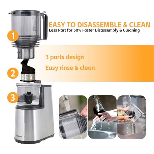 Cold Press Juicer Slow Masticating Stainless Steel Auger