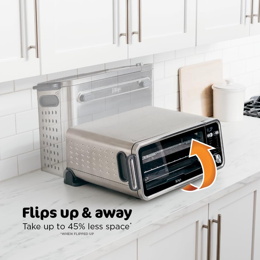 Digital Air Fry Countertop Oven 8 in 1 Flip Up Design