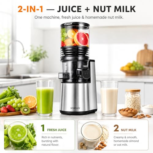 Cold Press Juicer Slow Masticating Stainless Steel Auger