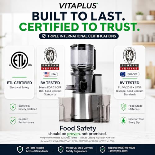 Cold Press Juicer Slow Masticating Stainless Steel Auger