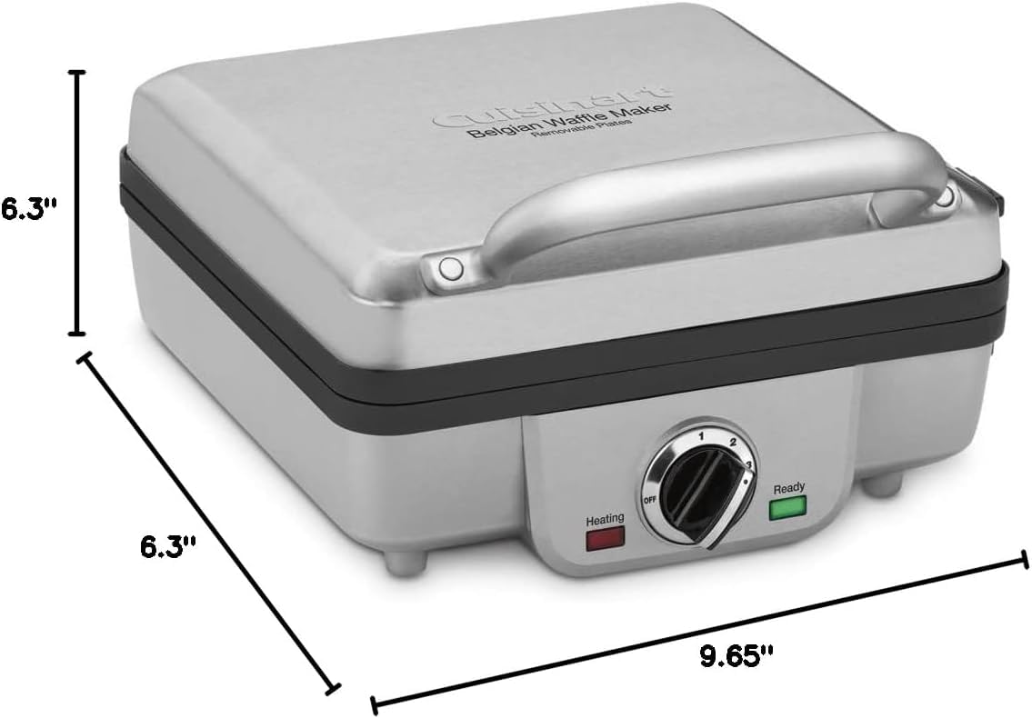 Belgian Waffle Maker with Pancake Plates and Browning Control