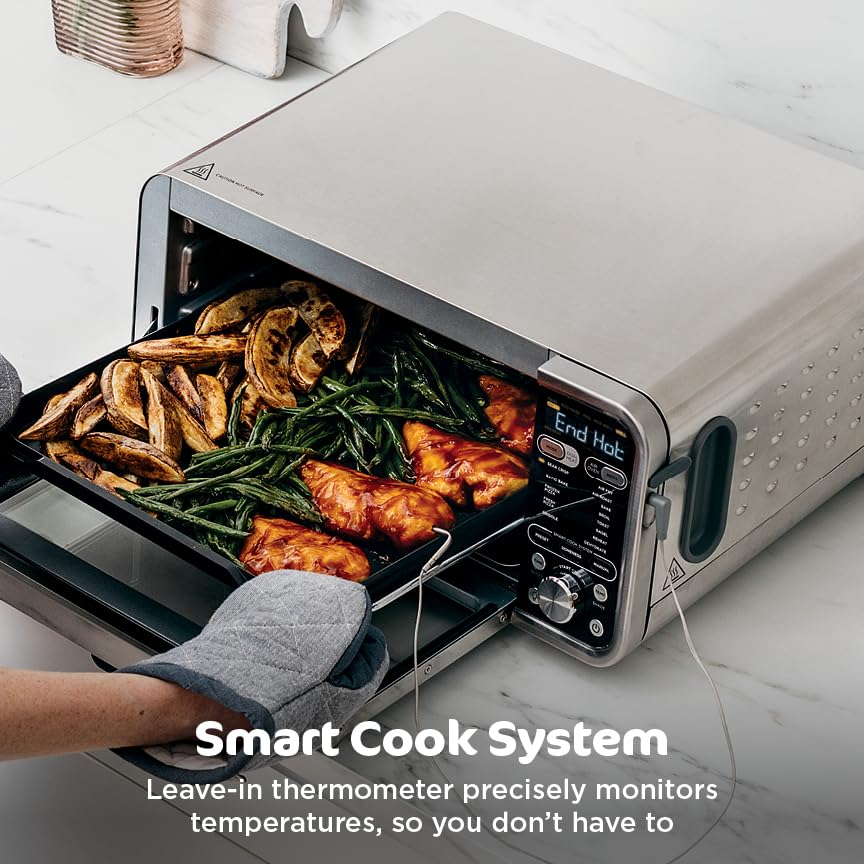 Digital Air Fry Countertop Oven 8 in 1 Flip Up Design