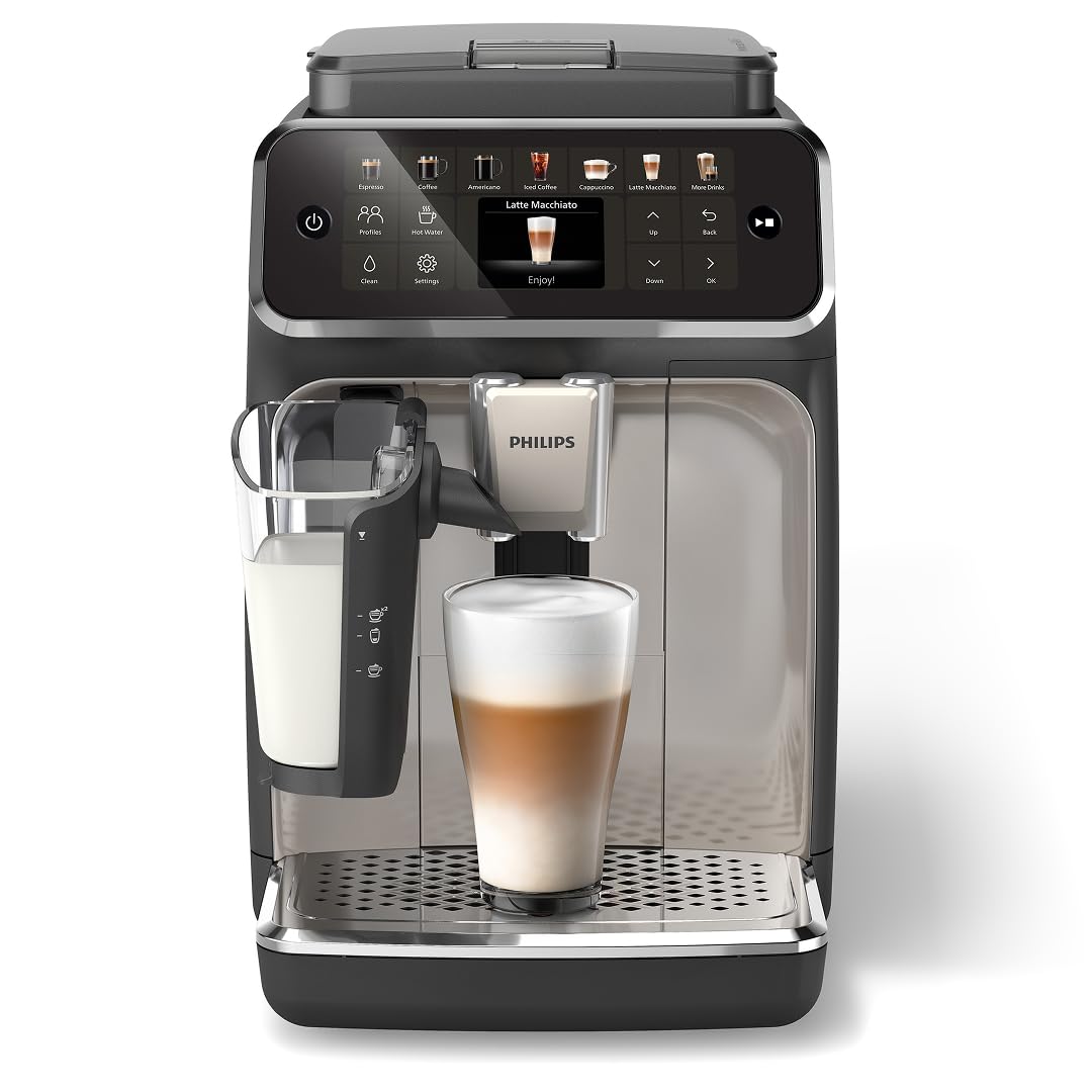 Fully Automatic Espresso Machine with Milk System and Ceramic Grinder