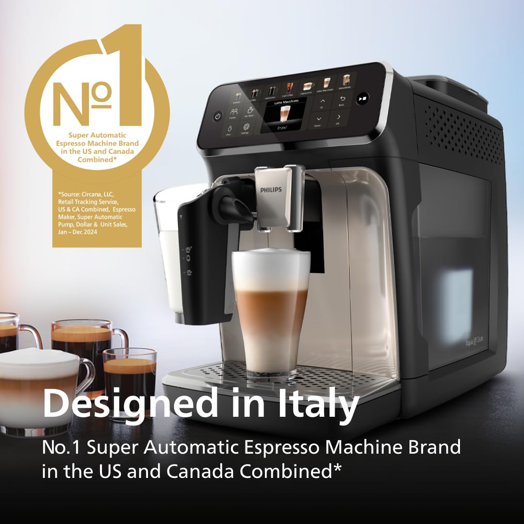 Fully Automatic Espresso Machine with Milk System and Ceramic Grinder