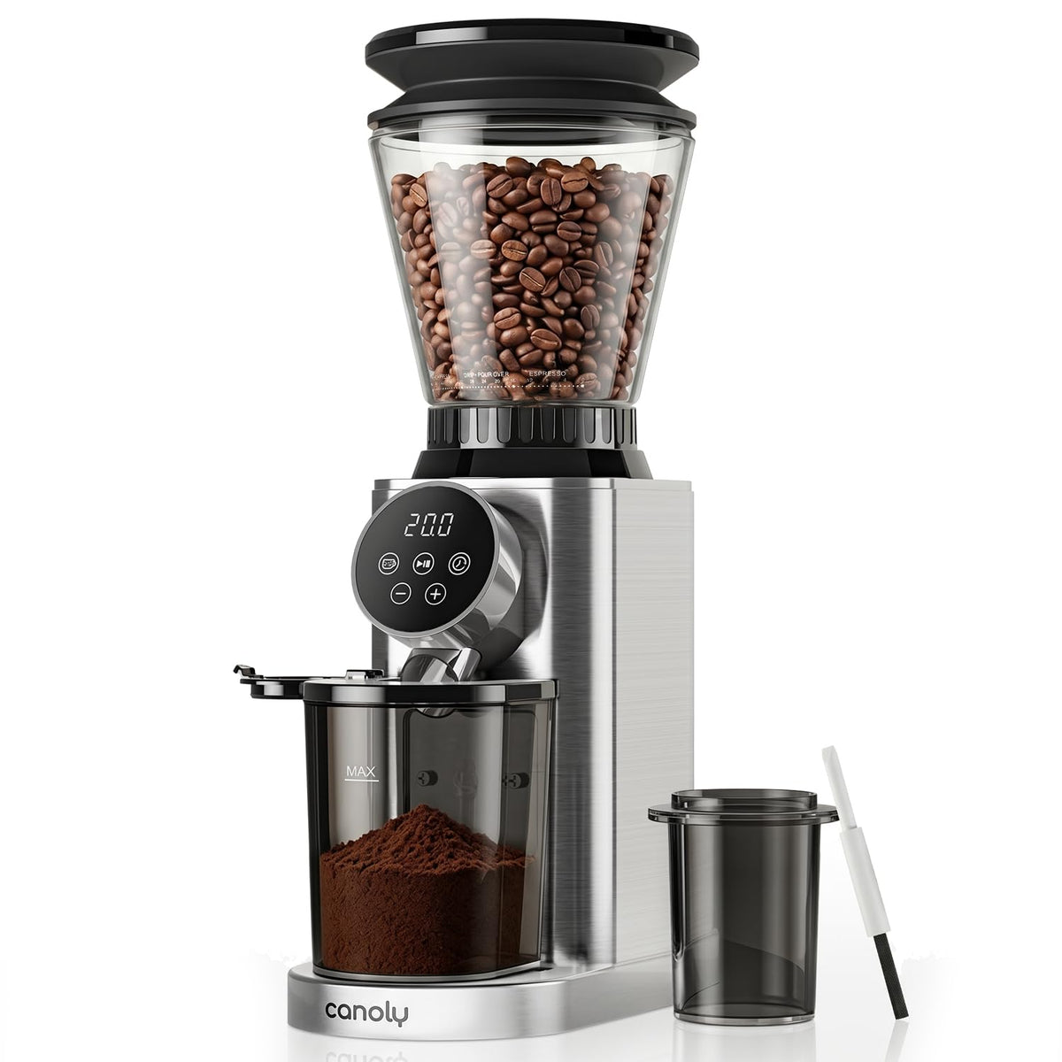 Electric Burr Coffee Grinder with 48 Grind Settings Anti Static