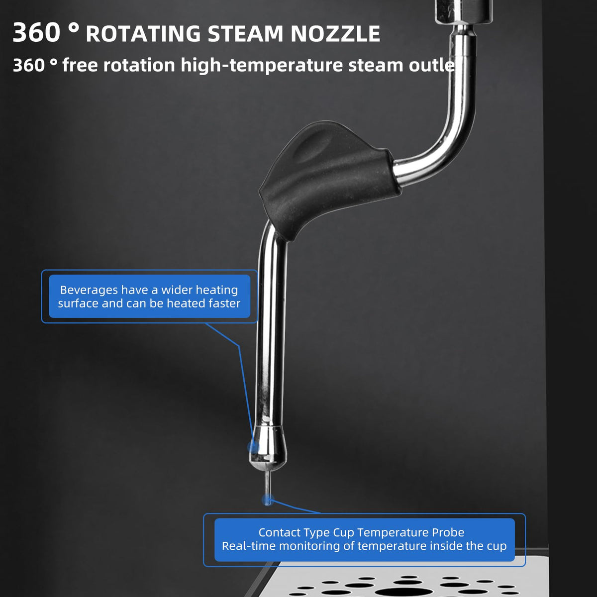 2200W Commercial Automatic Steam Milk Frother