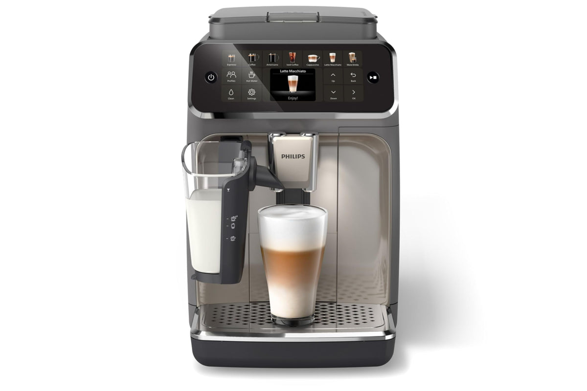 Fully Automatic Espresso Machine with Milk System and Ceramic Grinder
