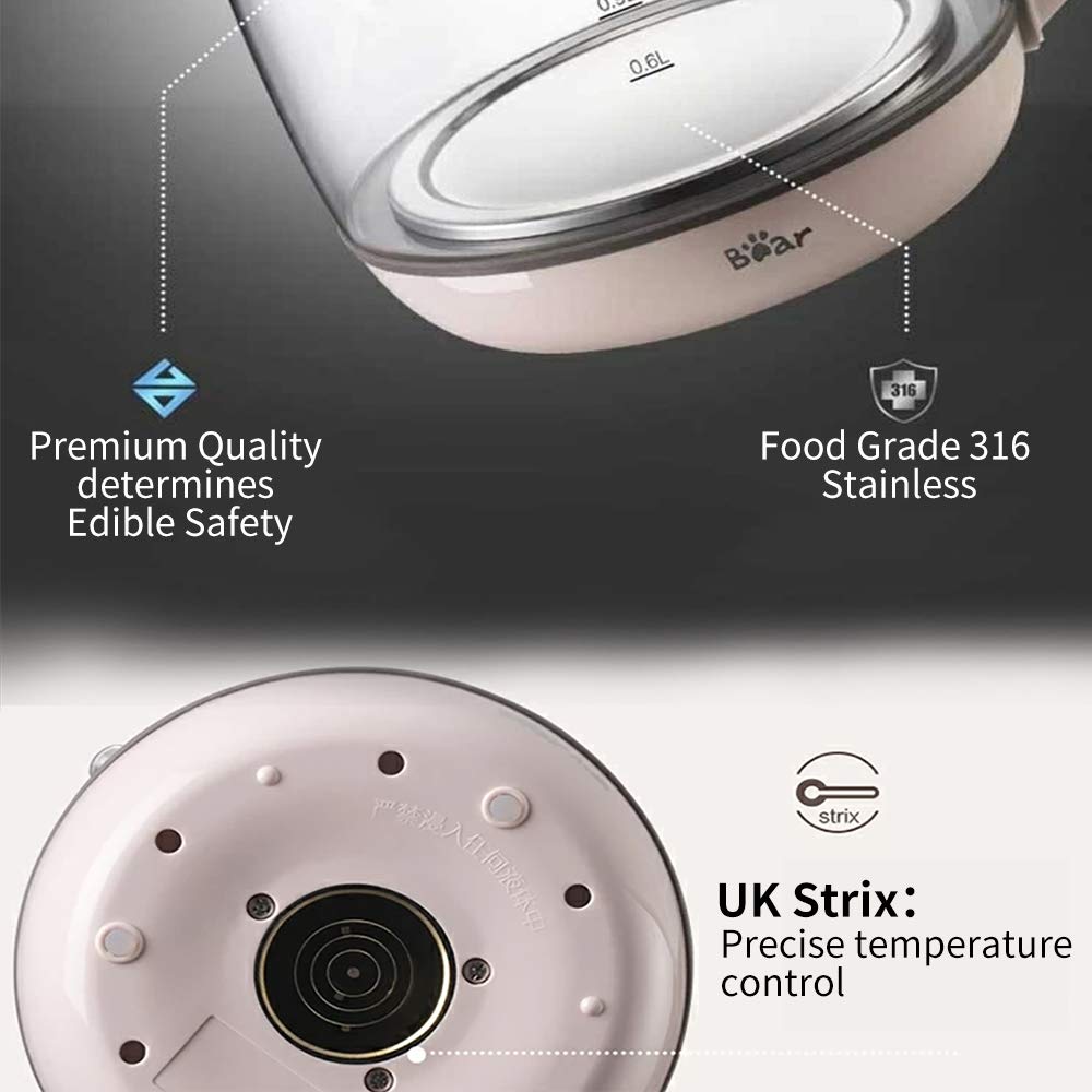 1.8L Glass Tea Maker Kettle with Temperature Control