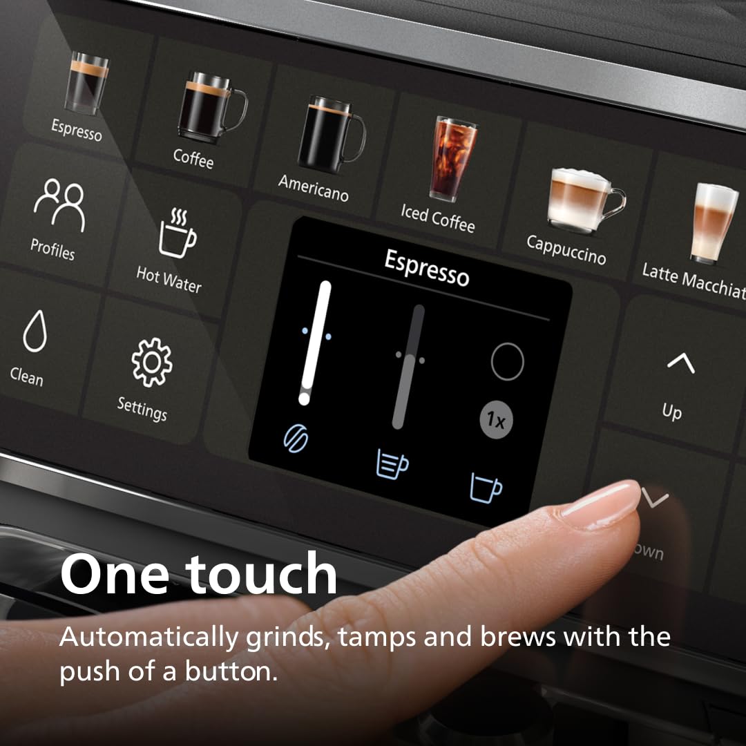 Fully Automatic Espresso Machine with Milk System and Ceramic Grinder