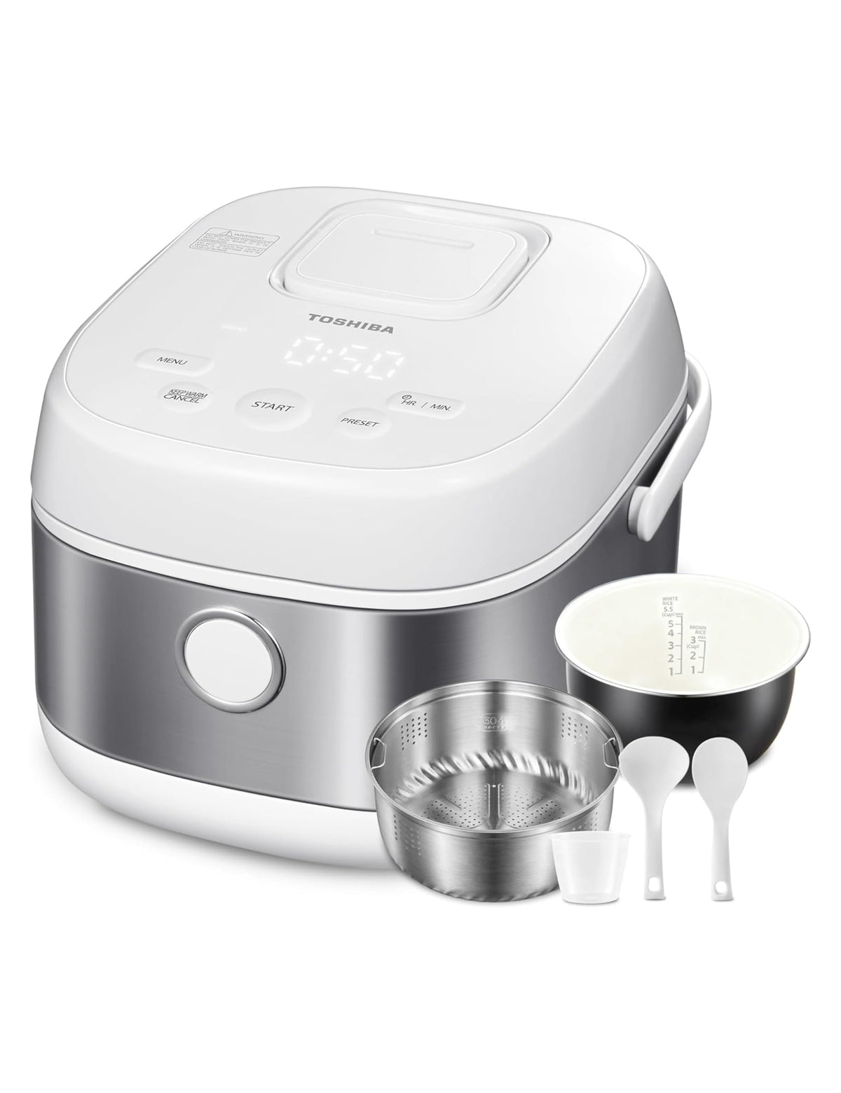 Electric Rice Cooker with Smart Cooking Functions