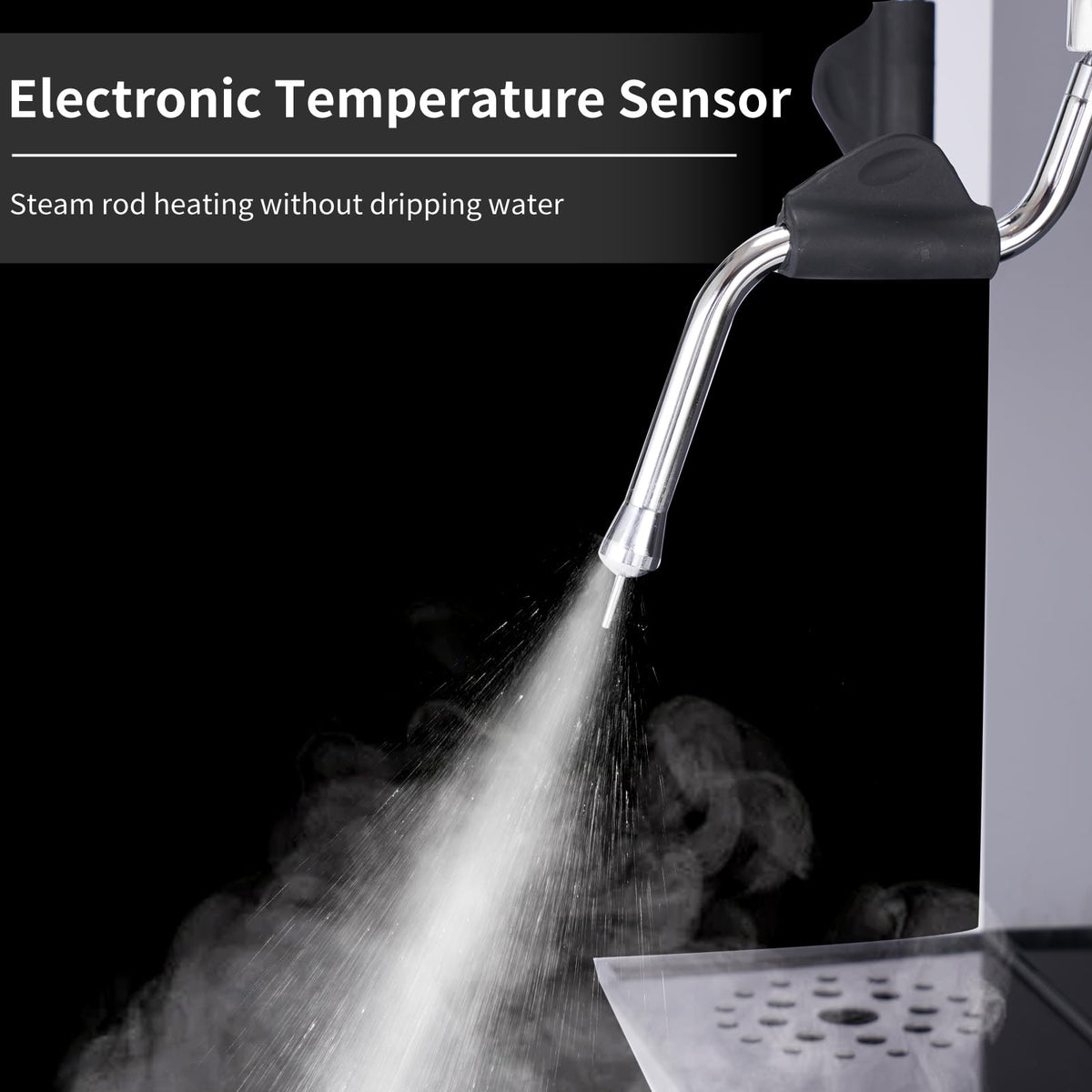 2500W Commercial Automatic Steam Milk Frother with LED Display