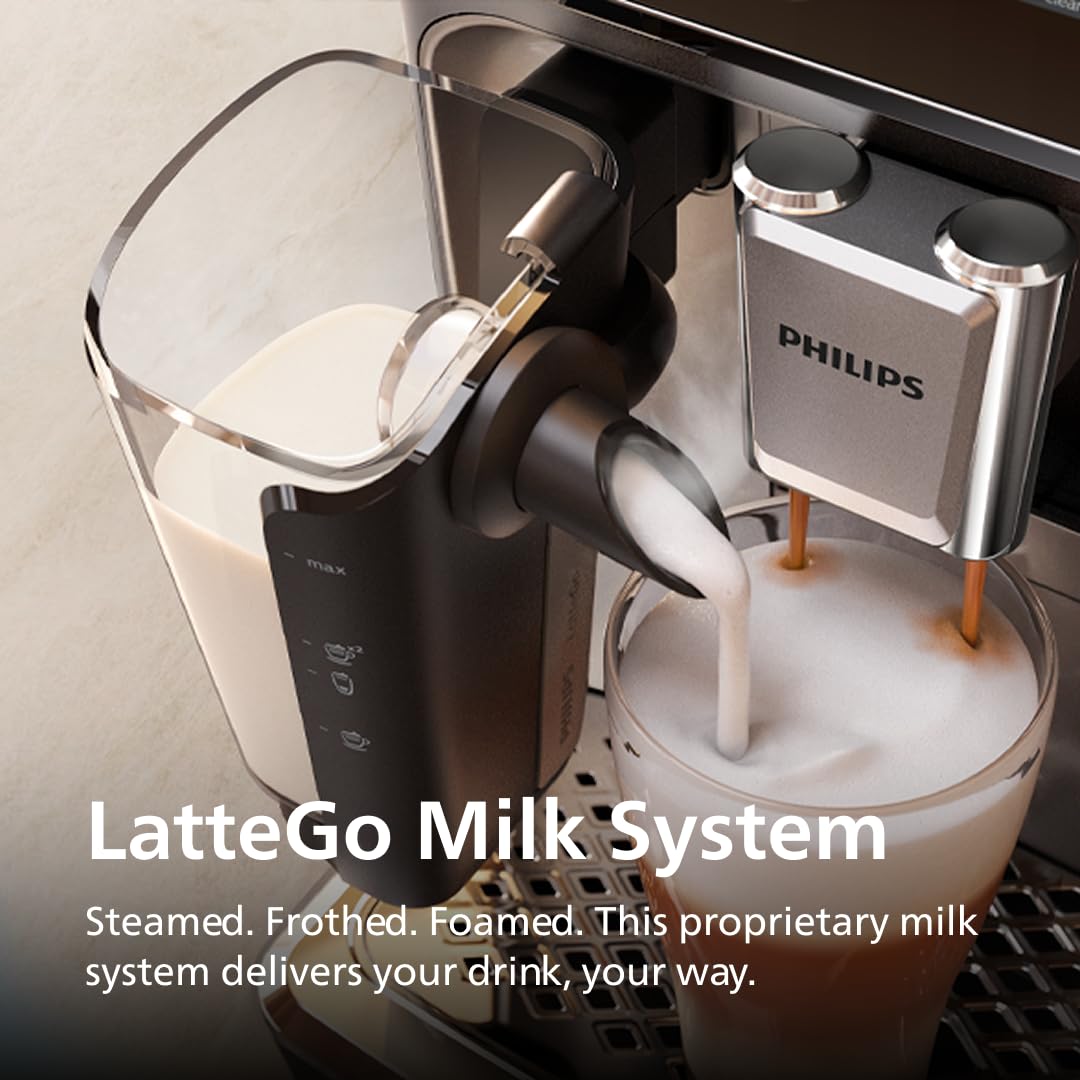 Fully Automatic Espresso Machine with Milk System and Ceramic Grinder