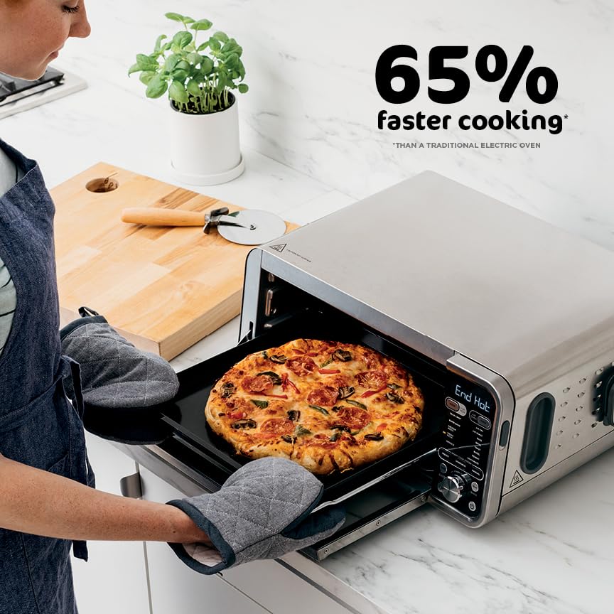 Digital Air Fry Countertop Oven 8 in 1 Flip Up Design