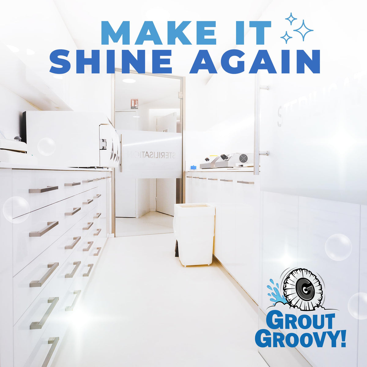 Compact Floor Scrubber for Tile and Grout Cleaning