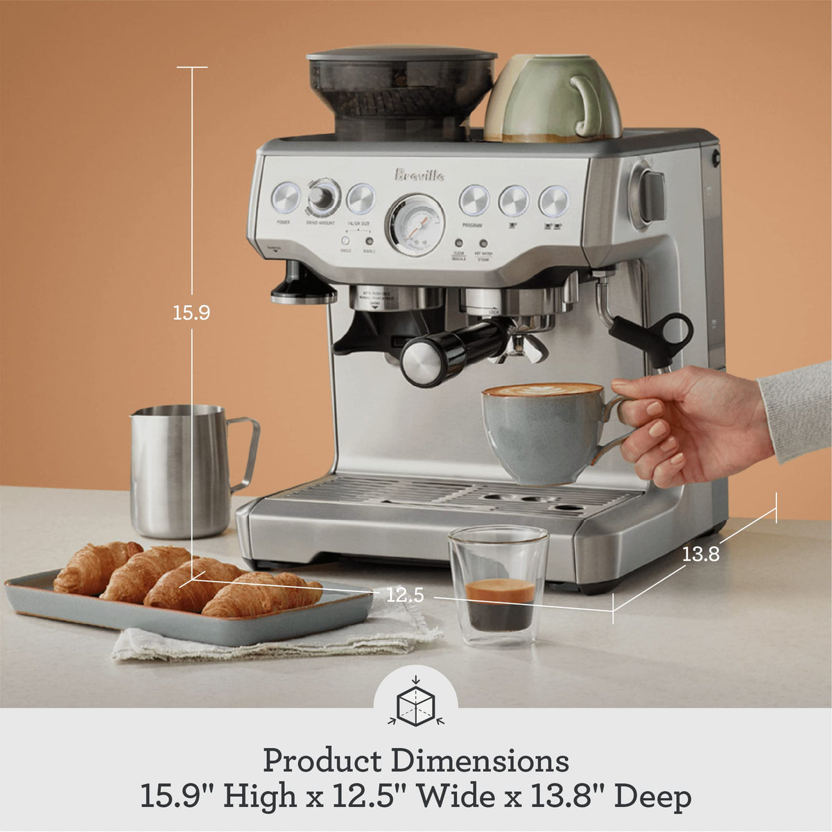 Barista Express Espresso Machine with Integrated Coffee Grinder
