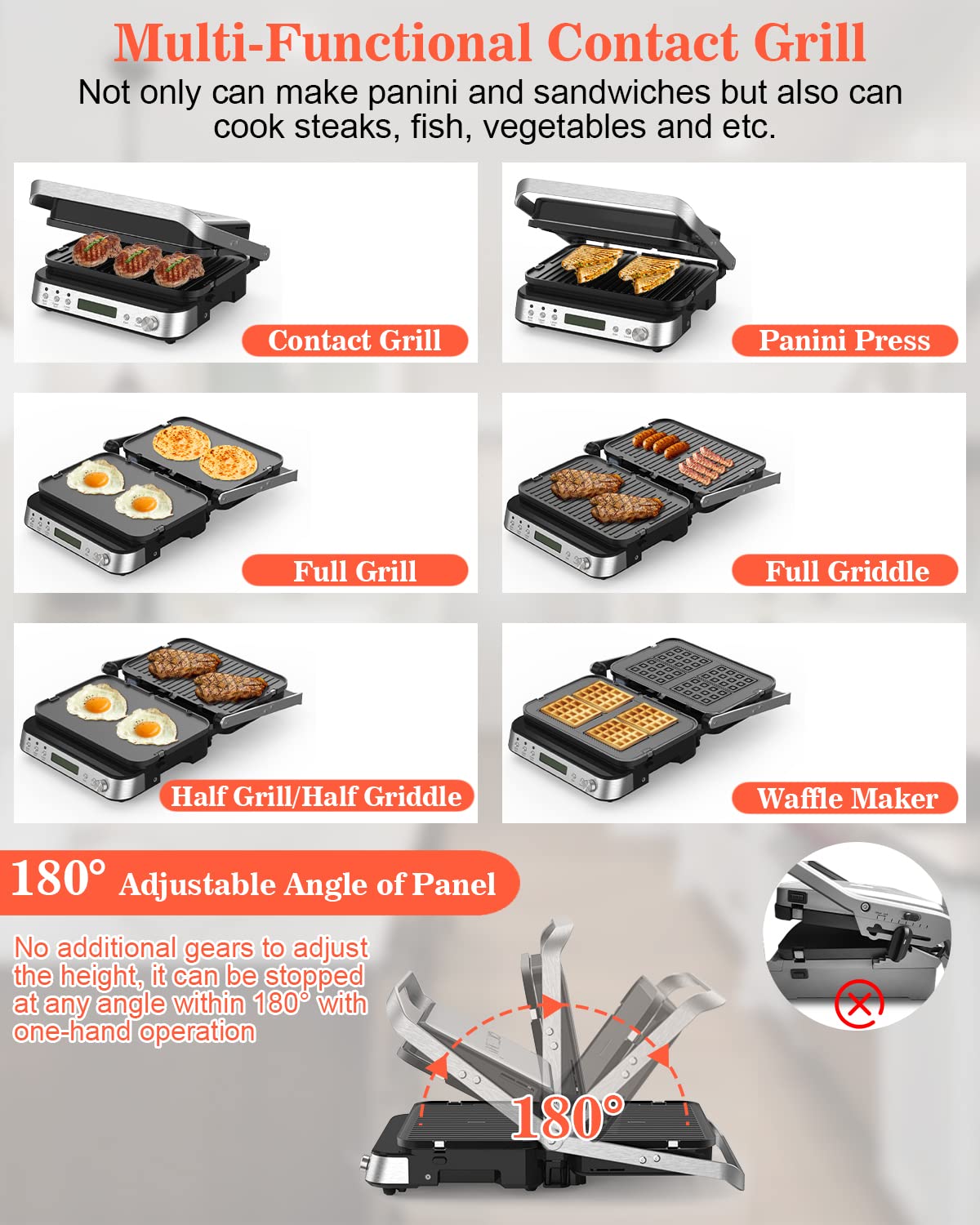 Electric Panini Press Grill
