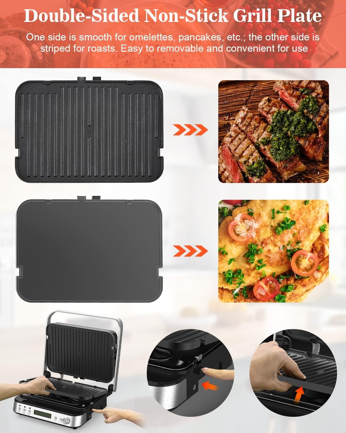Electric Panini Press Grill