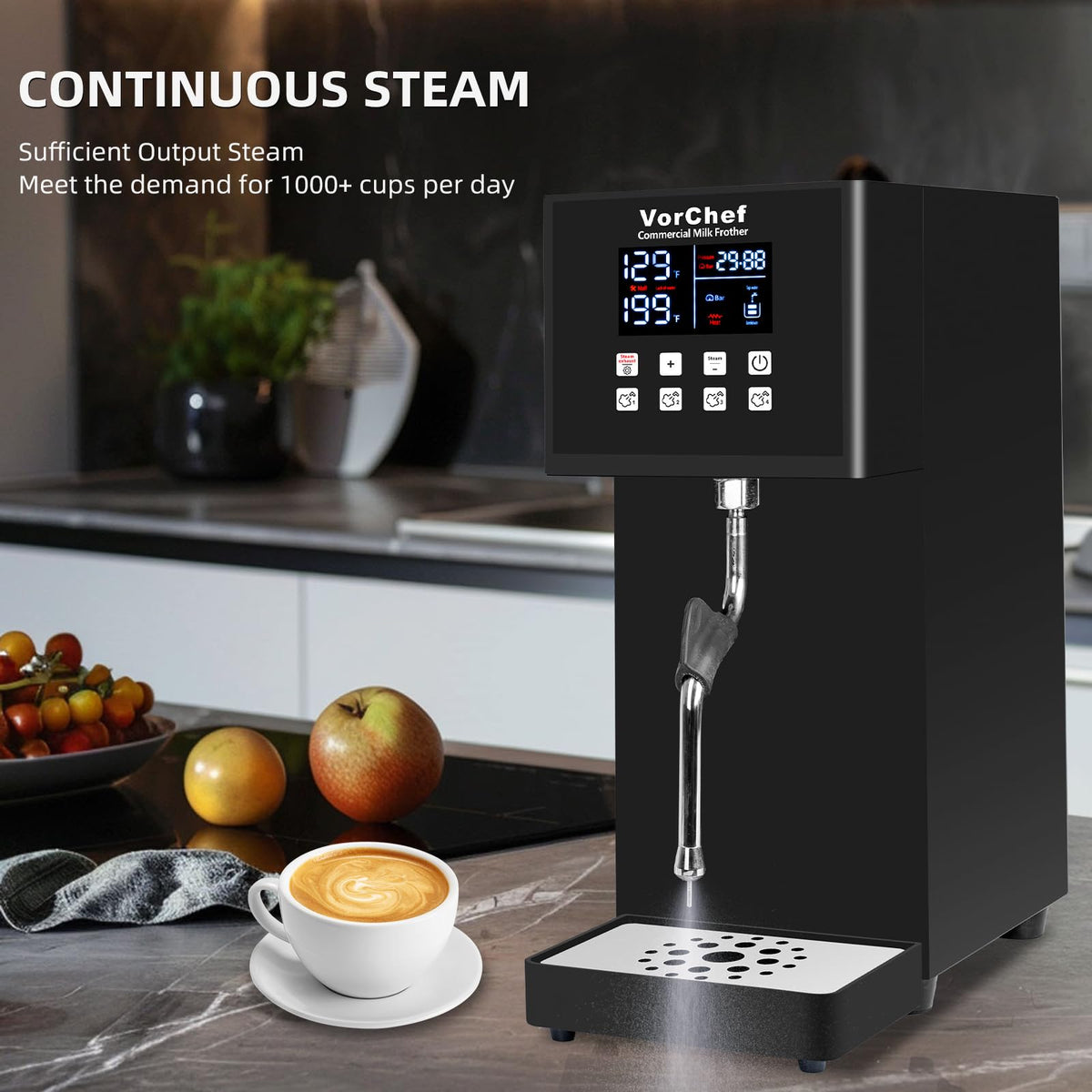 2200W Commercial Automatic Steam Milk Frother