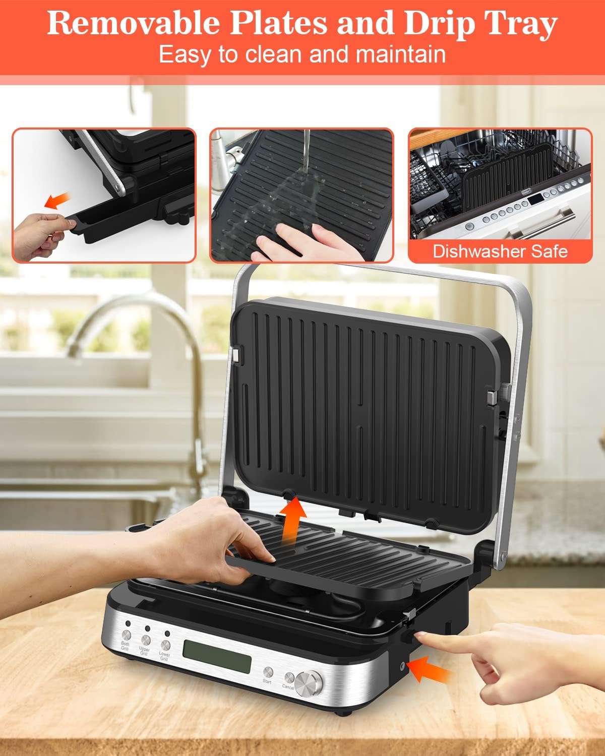 Electric Panini Press Grill