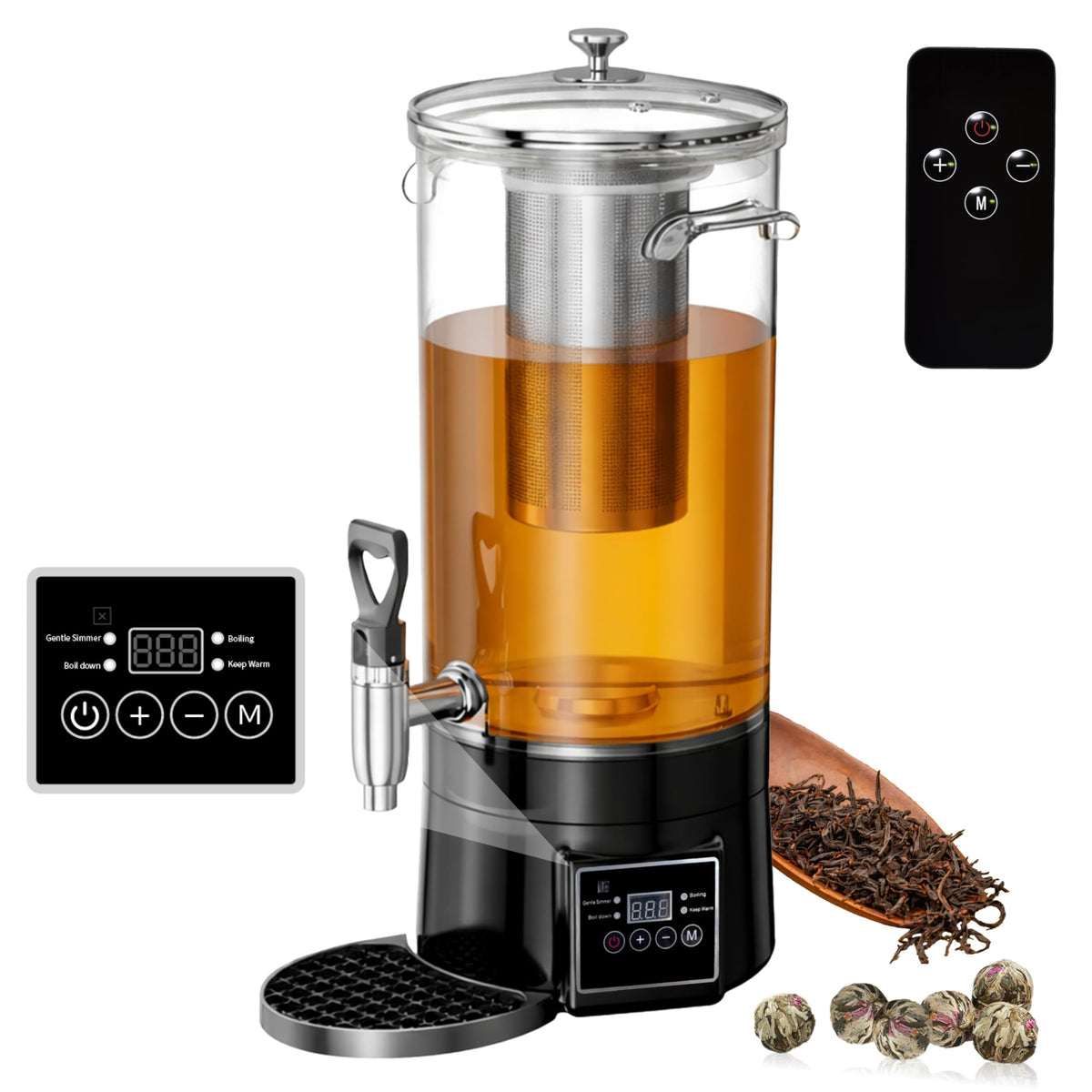 Electric Tea Maker with Hot Water Dispenser