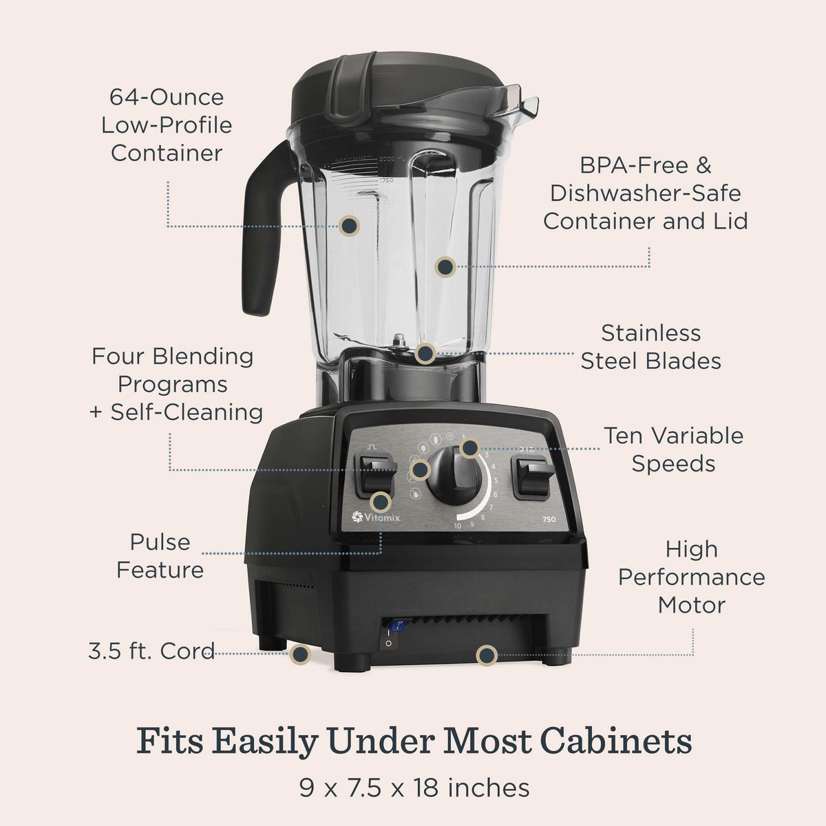 Professional Blender High Performance Kitchen Appliance