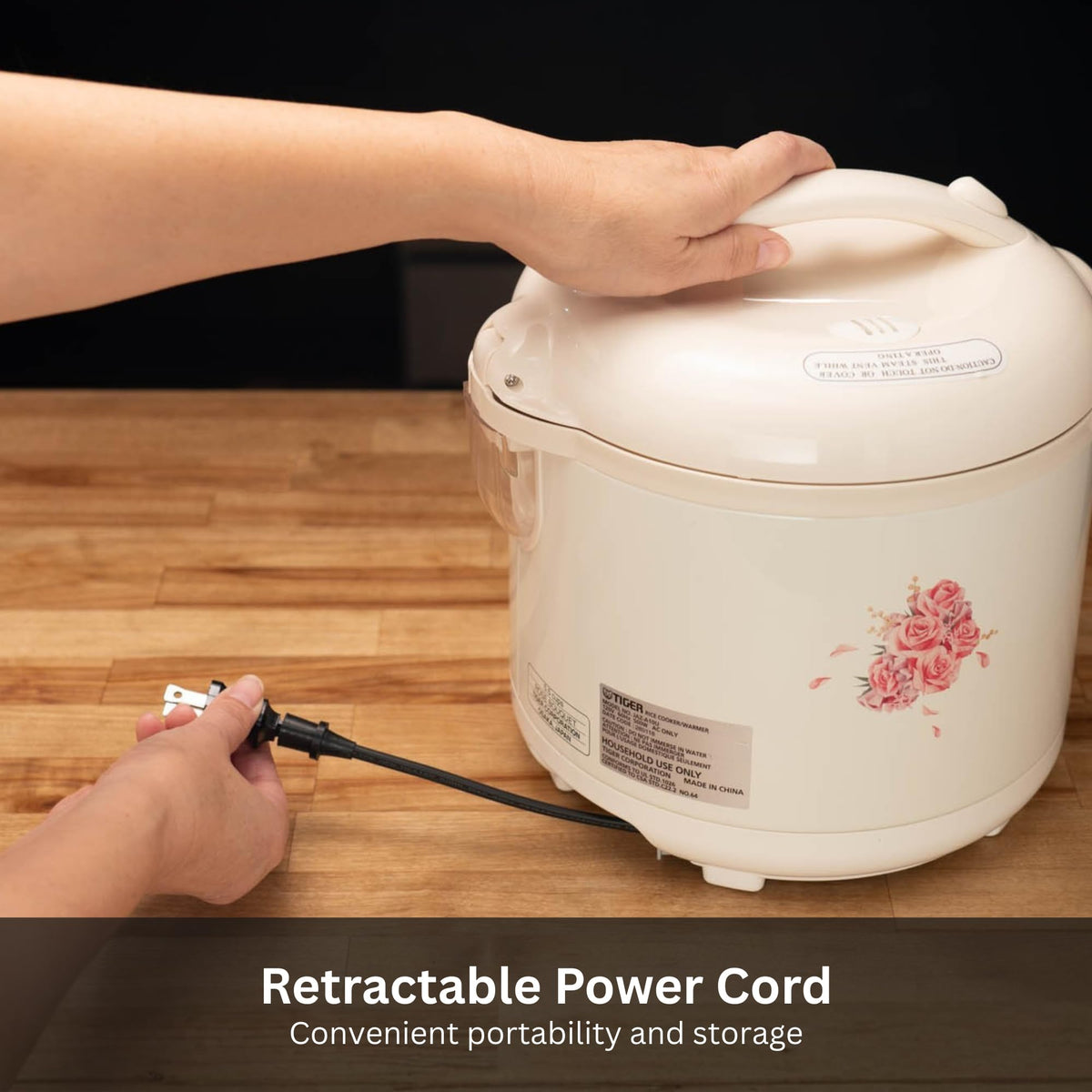 5.5 Cup Rice Cooker with Non Stick Pot and Keep Warm Function