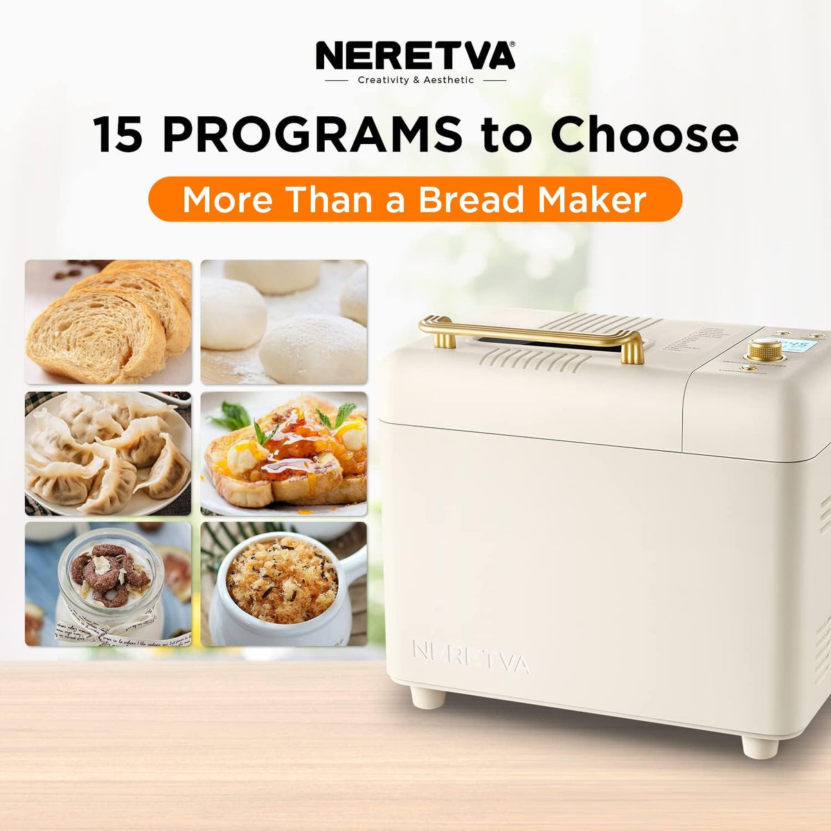 3.3LB Automatic Bread Maker Machine for Home Baking
