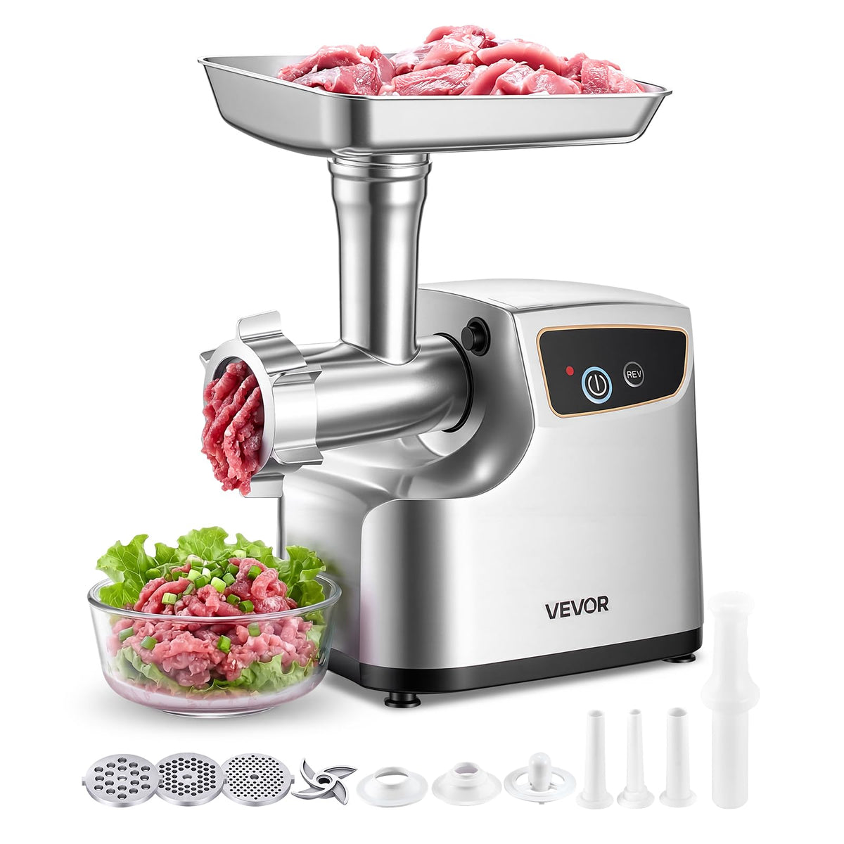 Electric Meat Grinder Mincer Sausage Stuffer for Home Kitchens