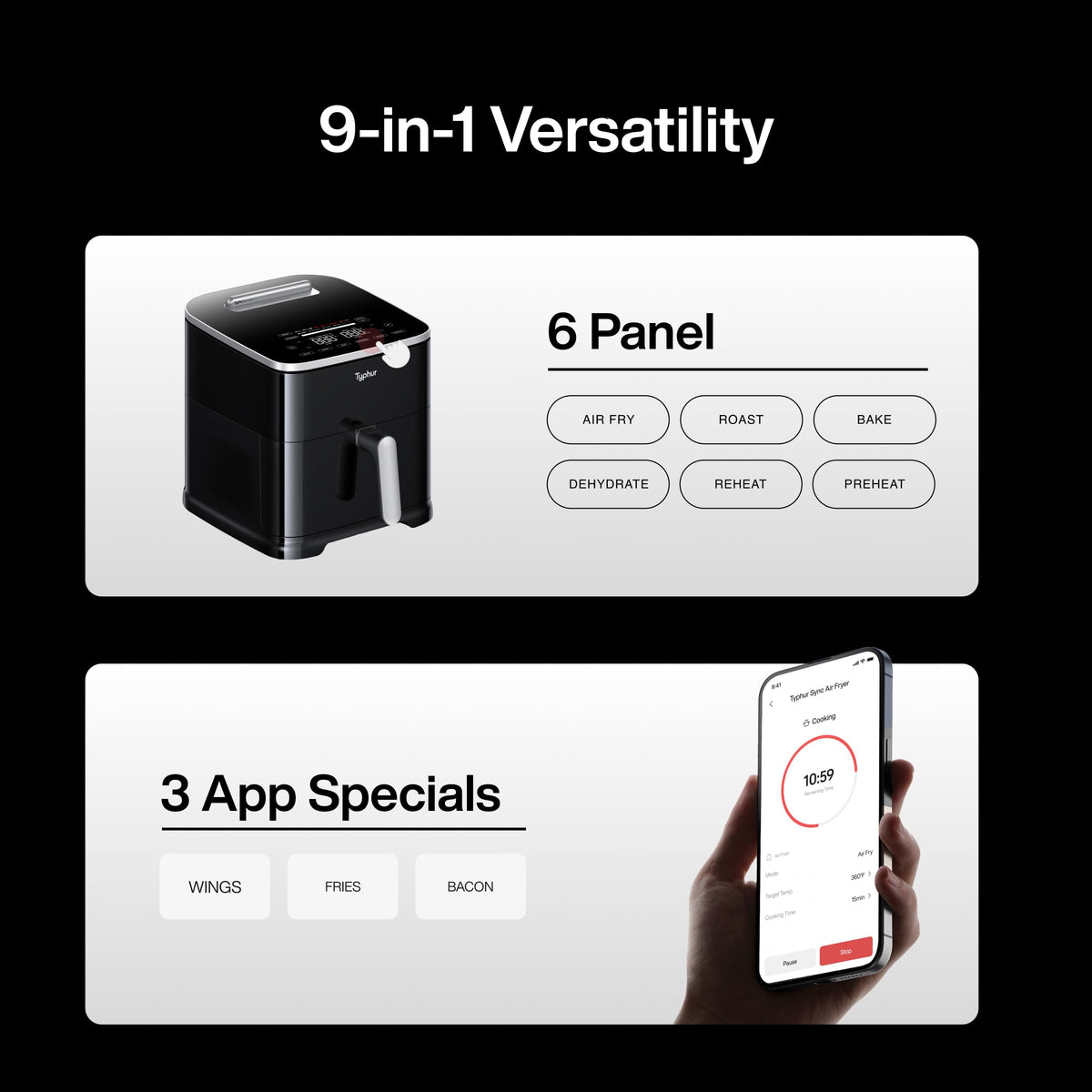 AI Smart Air Fryer Dome 2 Large Capacity