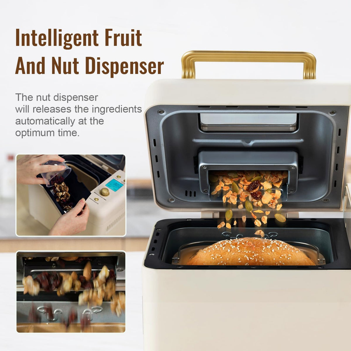 3.3LB Automatic Bread Maker Machine for Home Baking