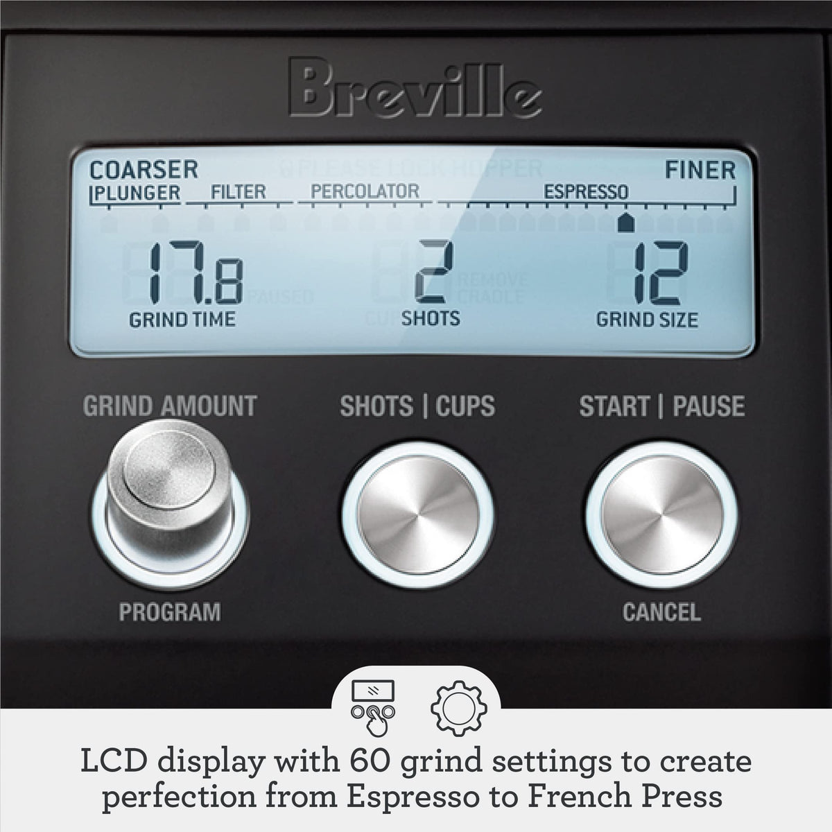 Smart Coffee Bean Grinder with Precision Grind Settings