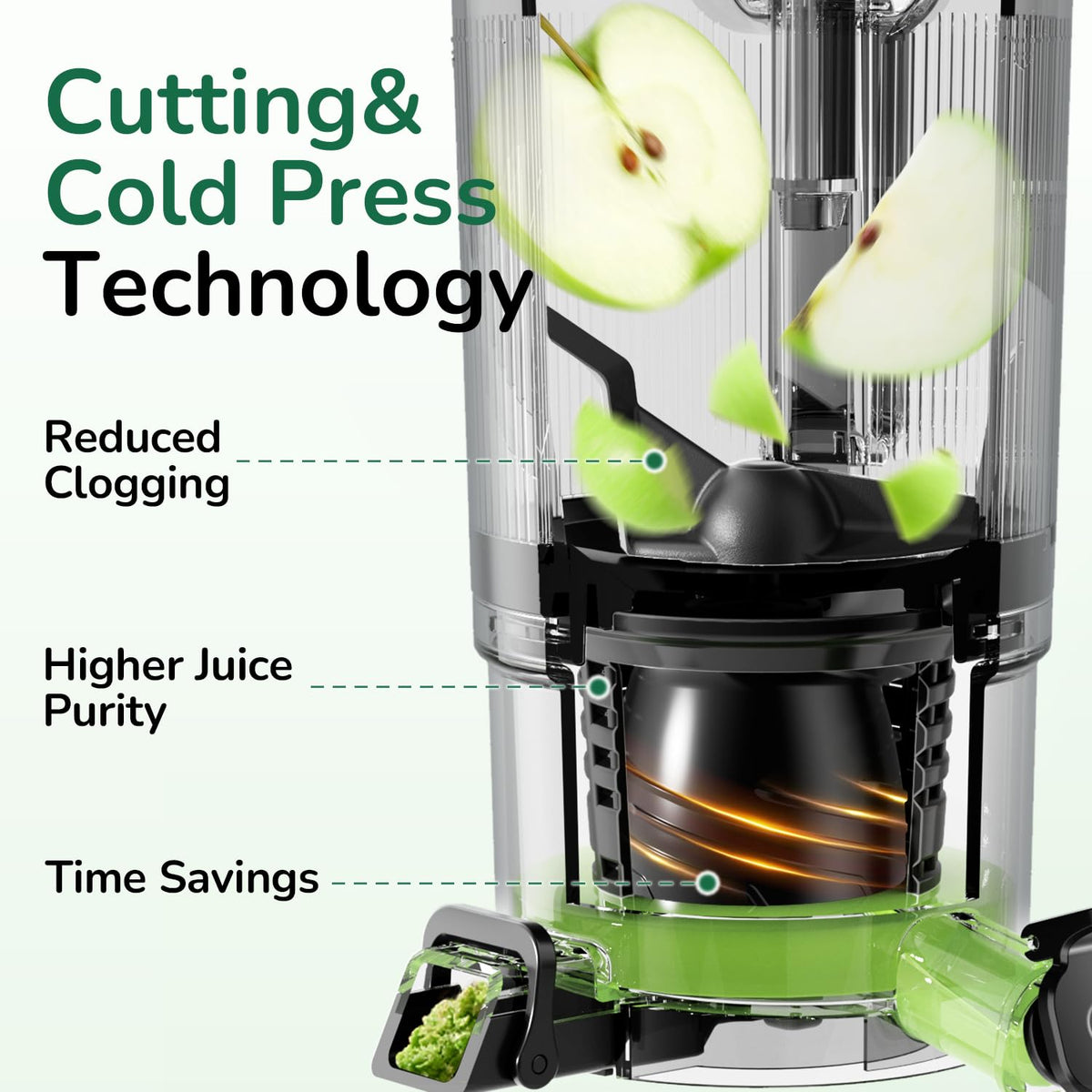 C16 Cold Press Juicer 3 in 1 Slow Masticating Juicer
