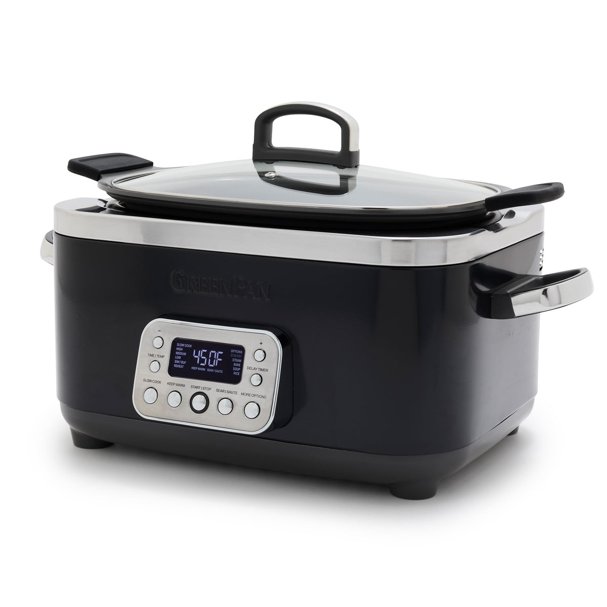 6QT Ceramic Nonstick Multi Cooker Electric Slow Cooker