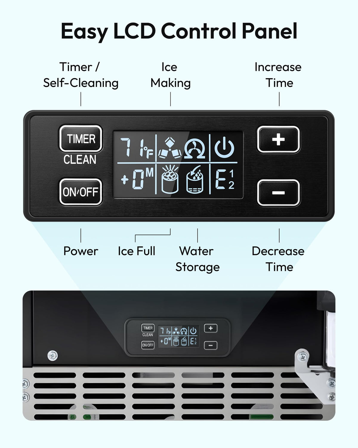 Commercial Ice Maker Machine with High Capacity Ice Production