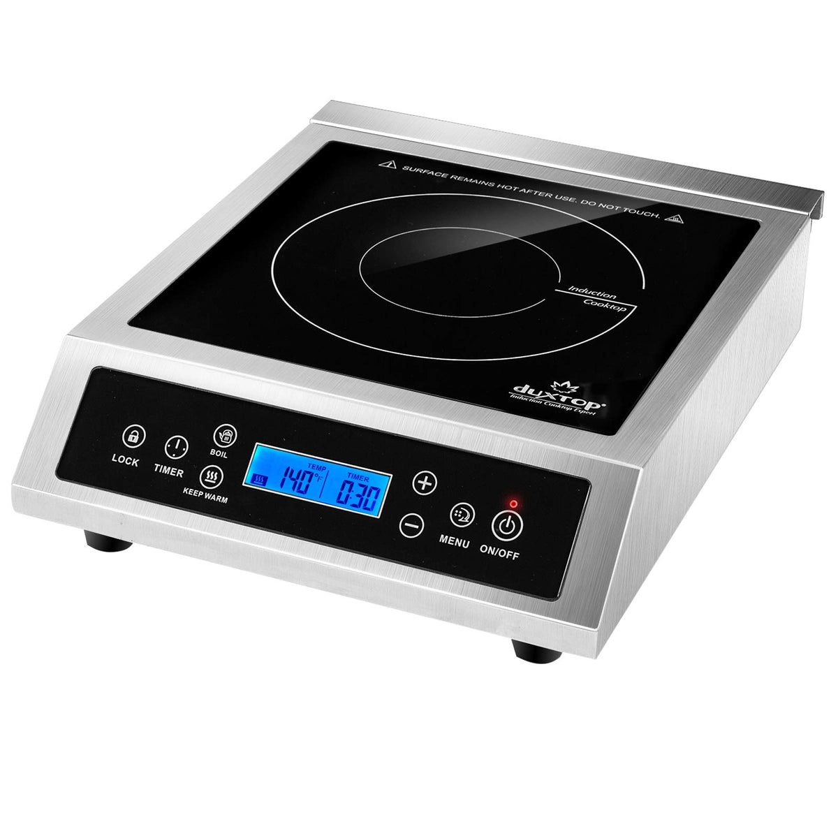 1800W Portable Induction Cooktop LCD Touch Countertop Burner