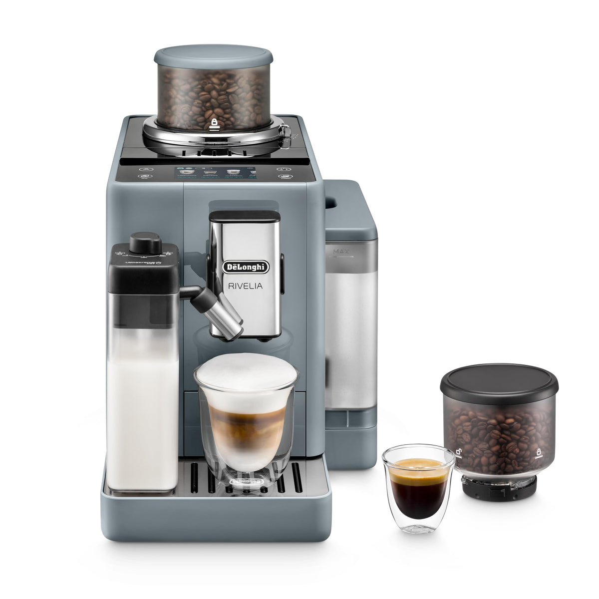 Automatic Espresso Machine with Burr Grinder and Milk Frother