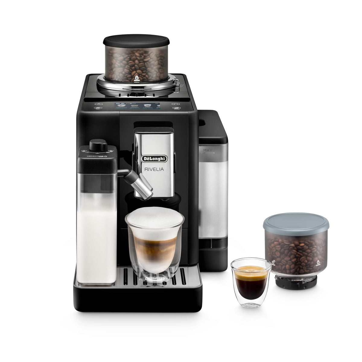 Automatic Espresso Machine with Burr Grinder and Milk Frother