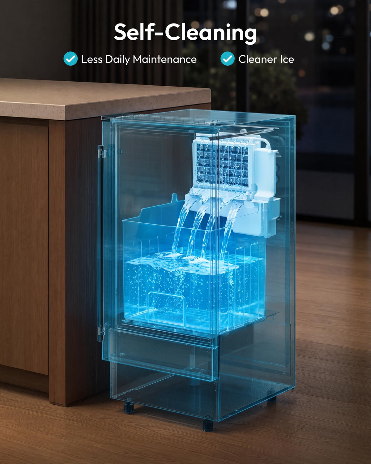 Commercial Ice Maker Machine with High Capacity Ice Production