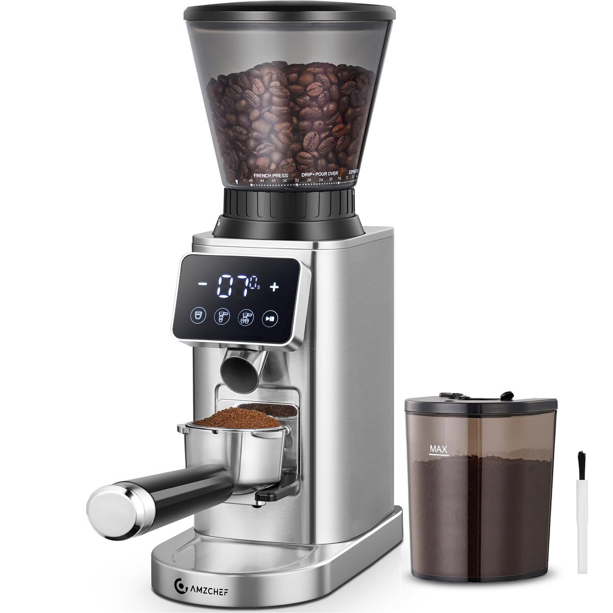 48 Setting Conical Burr Coffee Grinder with Timer and Touchscreen