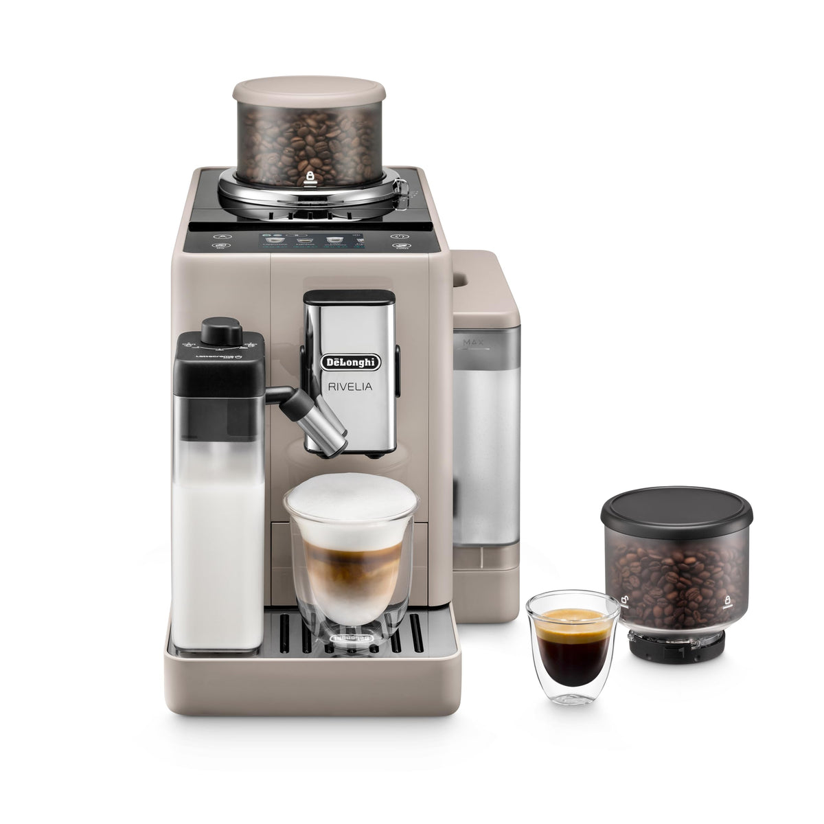 Automatic Espresso Machine with Burr Grinder and Milk Frother