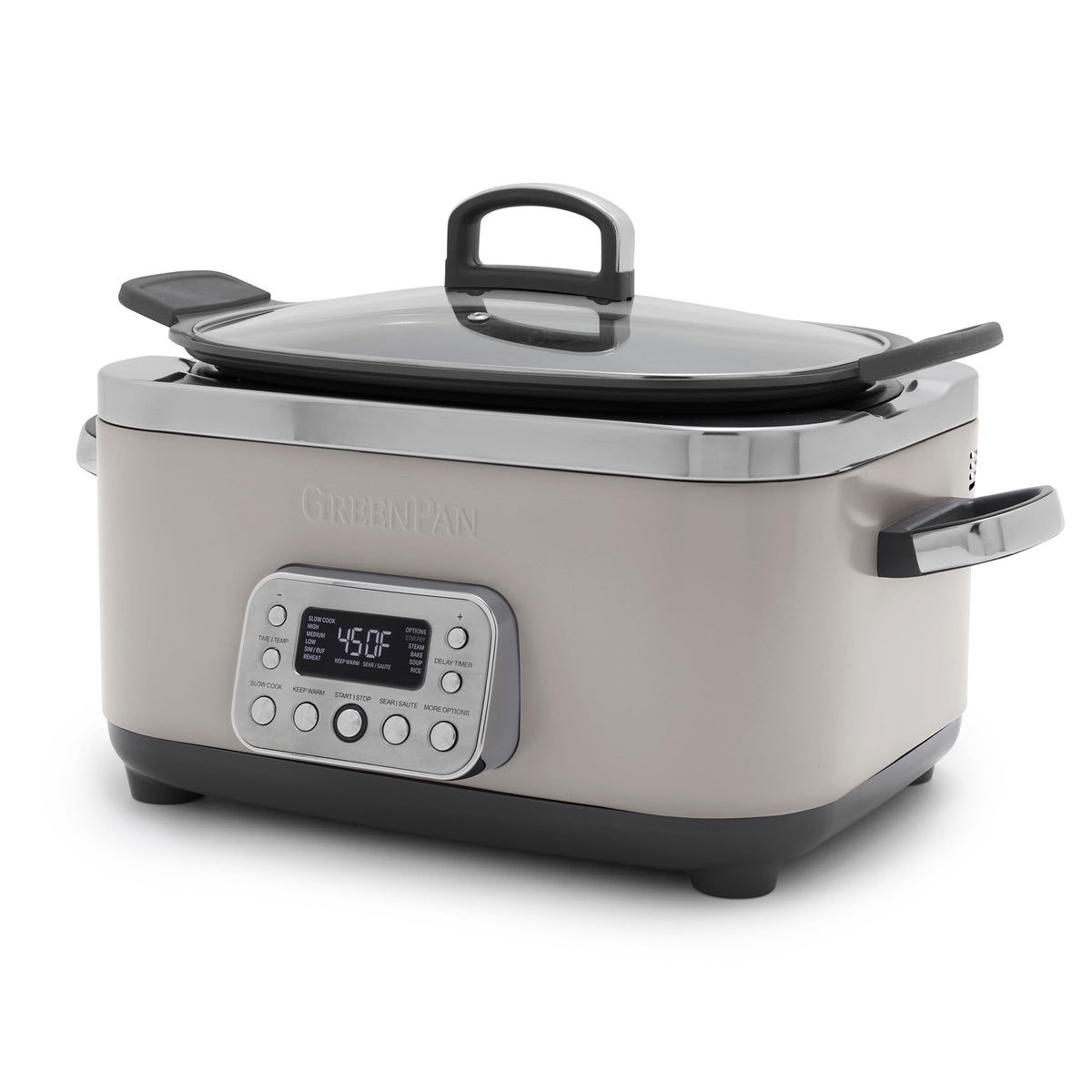 6QT Ceramic Nonstick Multi Cooker Electric Slow Cooker