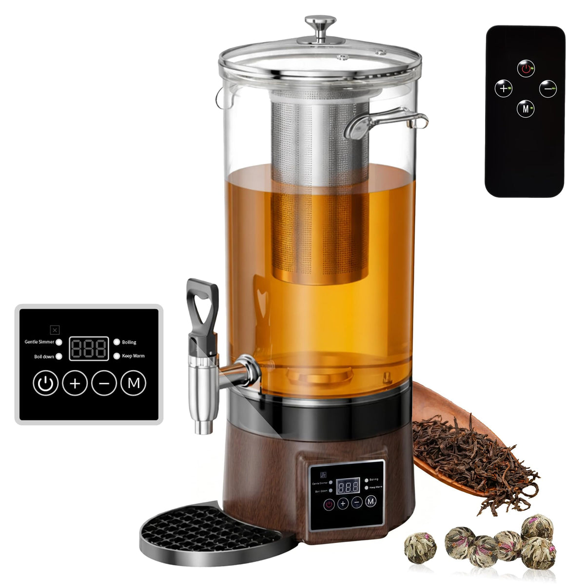 Electric Tea Maker with Hot Water Dispenser