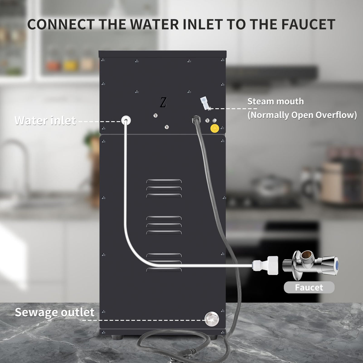 2500W Commercial Automatic Steam Milk Frother with LED Display