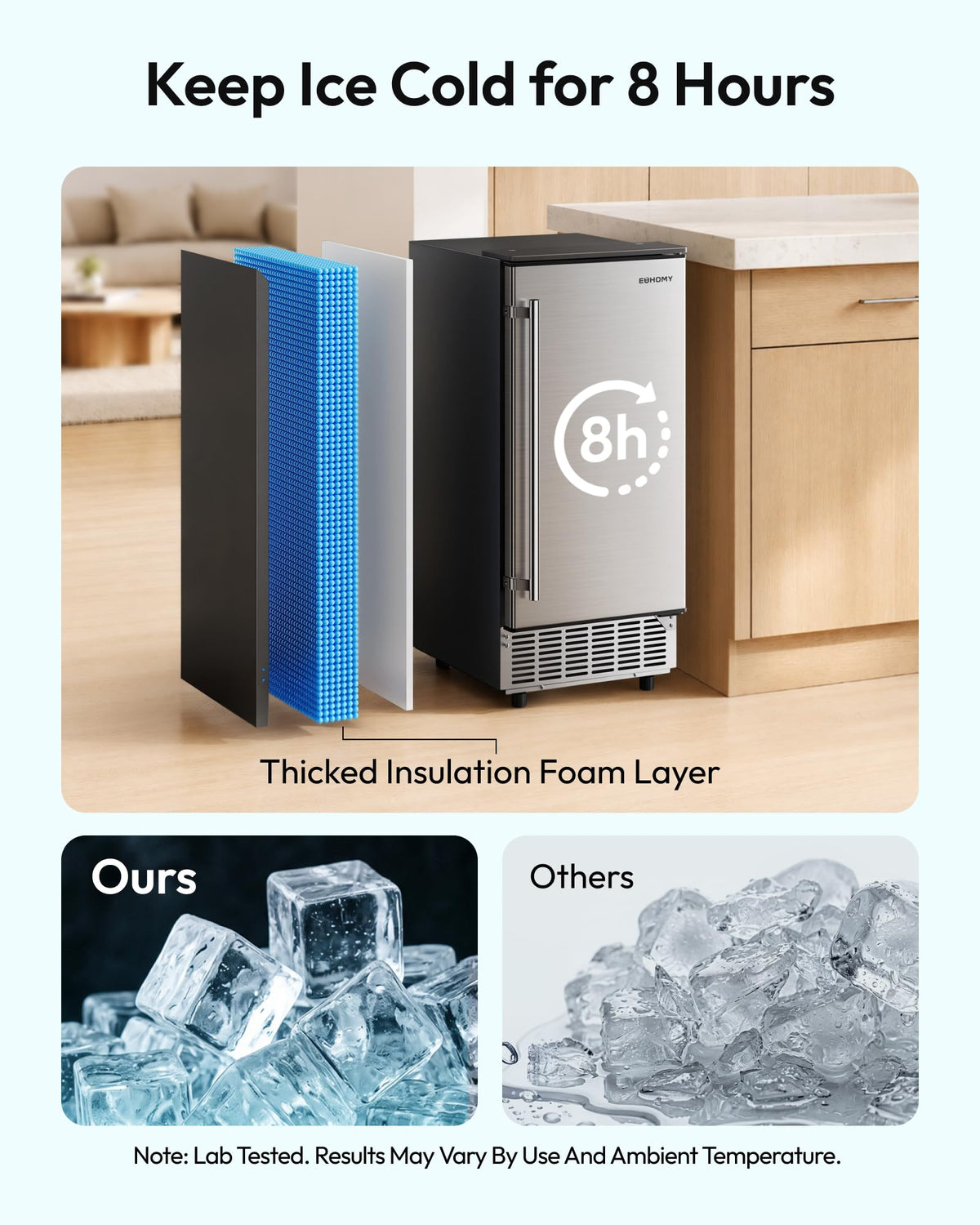 Commercial Ice Maker Machine with High Capacity Ice Production