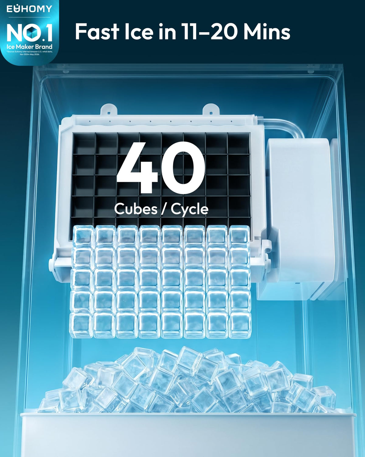 Commercial Ice Maker Machine with High Capacity Ice Production