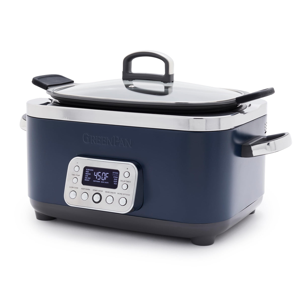 6QT Ceramic Nonstick Multi Cooker Electric Slow Cooker
