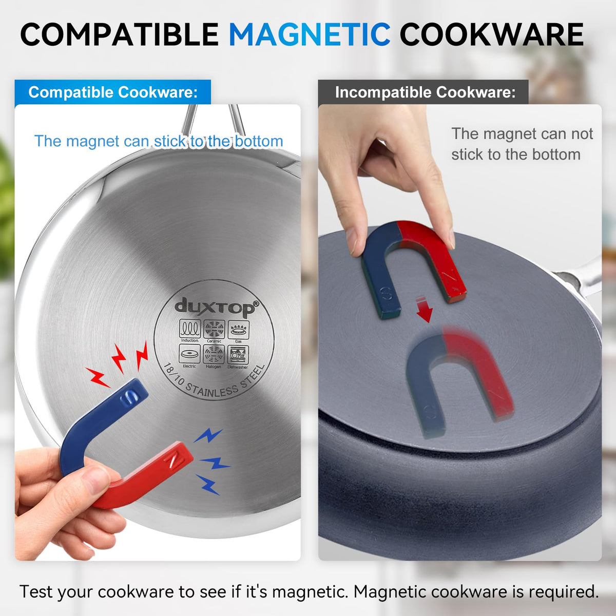 1800W Portable Induction Cooktop LCD Touch Countertop Burner