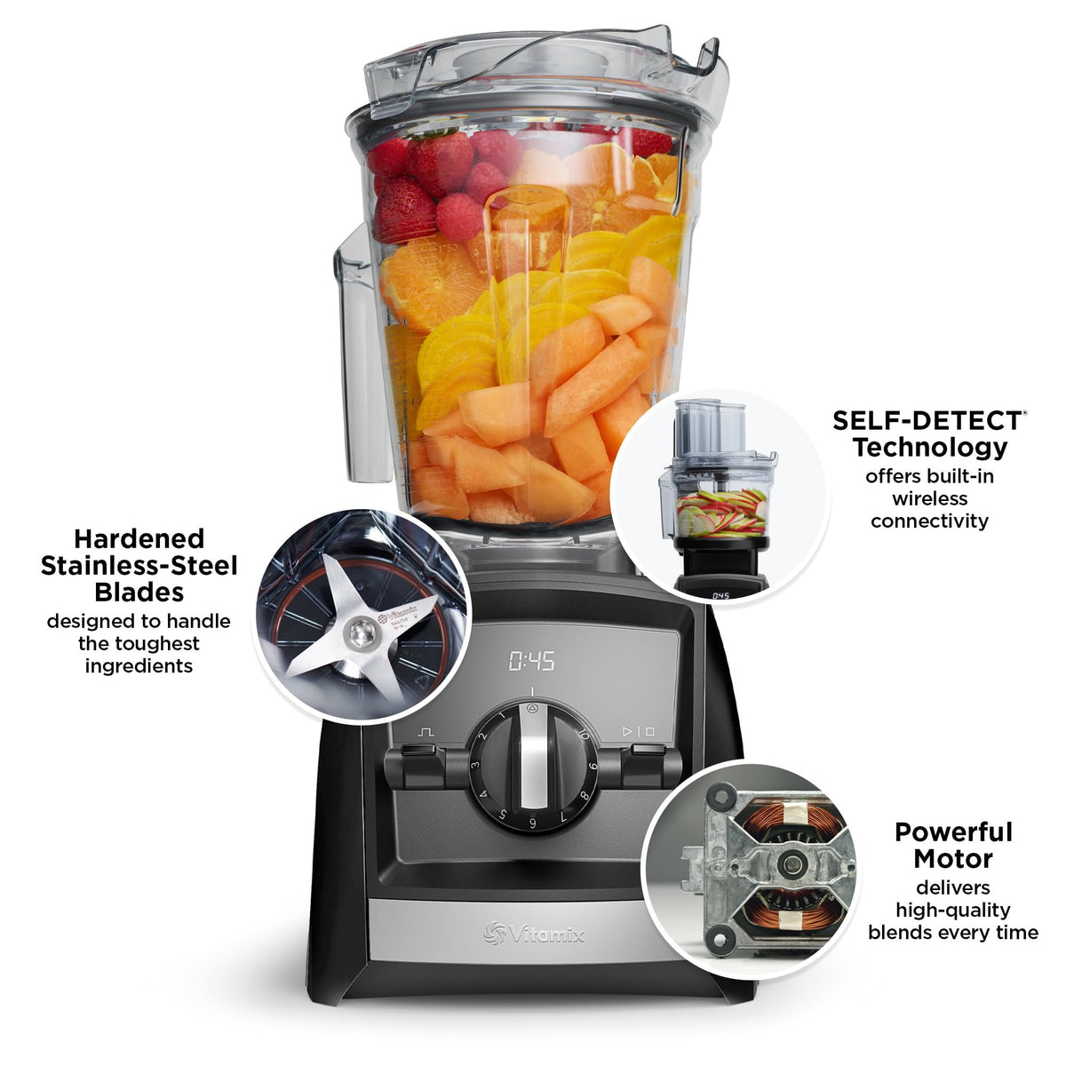Smart Professional Blender 64oz Low Profile Container